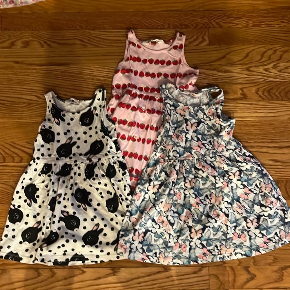 Bundle of three H&M dresses size 3-4